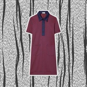 NWT Tory Sport ‘Performance Jacquard Dress’ in “Tory Navy Foyer Geo” Print Sz XS